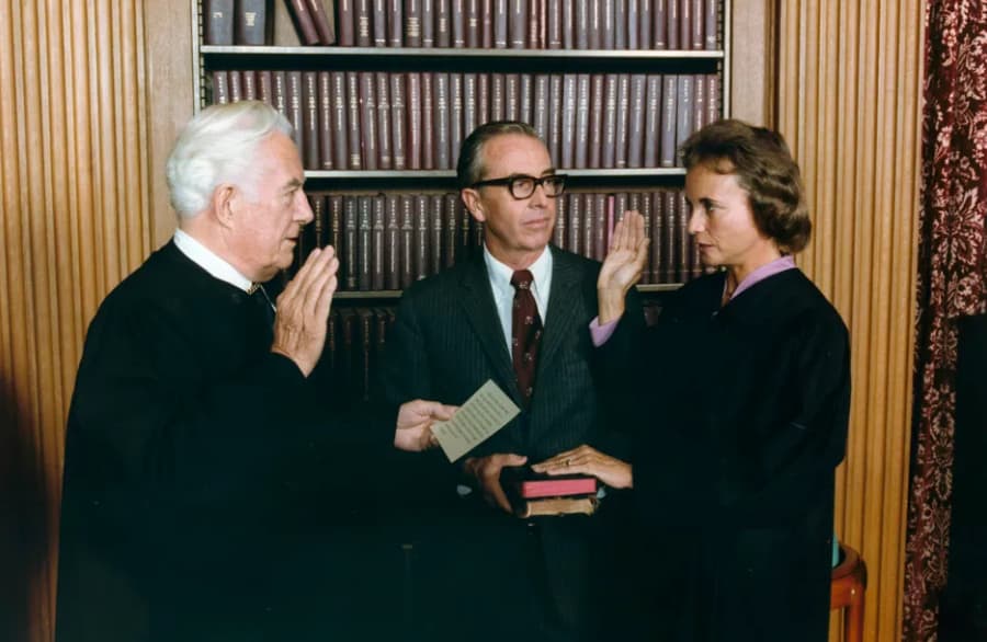 sandra day o connor sworn - A